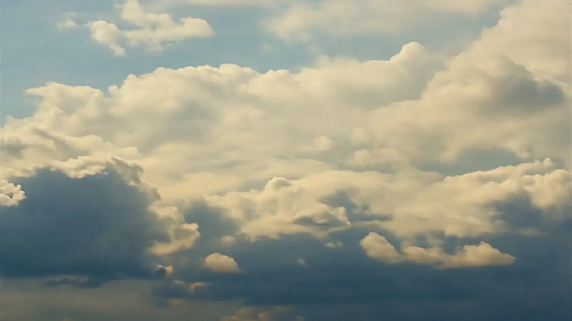 Serene Sky and Gentle Clouds Background for Relaxing Videos